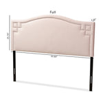 Load image into Gallery viewer, Baxton Studio Aubrey Modern And Contemporary Light Pink Velvet Fabric Upholstered King Size Headboard
