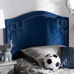 Load image into Gallery viewer, Baxton Studio Aubrey Modern And Contemporary Royal Blue Velvet Fabric Upholstered Twin Size Headboard
