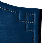 Load image into Gallery viewer, Baxton Studio Aubrey Modern And Contemporary Royal Blue Velvet Fabric Upholstered Full Size Headboard
