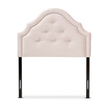 Load image into Gallery viewer, Baxton Studio Cora Modern And Contemporary Light Pink Velvet Fabric Upholstered Twin Size Headboard
