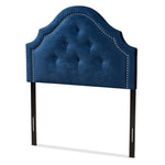 Load image into Gallery viewer, Baxton Studio Cora Modern And Contemporary Royal Blue Velvet Fabric Upholstered Twin Size Headboard
