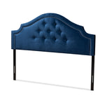 Load image into Gallery viewer, Baxton Studio Cora Modern And Contemporary Royal Blue Velvet Fabric Upholstered Full Size Headboard
