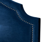 Load image into Gallery viewer, Baxton Studio Cora Modern And Contemporary Royal Blue Velvet Fabric Upholstered Full Size Headboard
