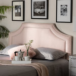 Load image into Gallery viewer, Baxton Studio Avignon Modern And Contemporary Light Pink Velvet Fabric Upholstered Full Size Headboard
