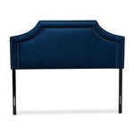 Load image into Gallery viewer, Baxton Studio Avignon Modern And Contemporary Navy Blue Velvet Fabric Upholstered King Size Headboard
