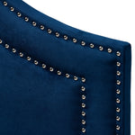 Load image into Gallery viewer, Baxton Studio Avignon Modern And Contemporary Navy Blue Velvet Fabric Upholstered Full Size Headboard
