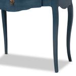 Load image into Gallery viewer, BAXTON STUDIO CELESTINE FRENCH PROVINCIAL BLUE SPRUCE FINISHED WOOD ACCENT WRITING DESK
