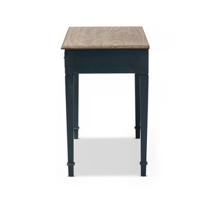 Baxton Studio Dauphine French Provincial Spruce Blue Accent Writing Desk