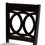 Load image into Gallery viewer, Baxton Studio Louisa Modern Beige Fabric And Dark Brown Finished Wood 5-Piece Dining Set
