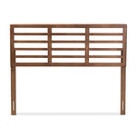 Load image into Gallery viewer, Baxton Studio Salome Mid-Century Modern Walnut Brown Finished Wood Full Size Open Slat Headboard
