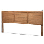 Load image into Gallery viewer, Baxton Studio Seren Mid-Century Modern Walnut Brown Finished Wood King Size Headboard
