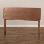 Load image into Gallery viewer, Baxton Studio Mailene Mid-Century Modern Walnut Brown Finished Wood Full Size Headboard
