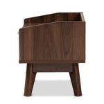 Load image into Gallery viewer, Baxton Studio Lena Mid-Century Modern Walnut Brown Finished 1-Drawer Wood Nightstand
