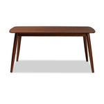 Load image into Gallery viewer, Baxton Studio Edna Mid-Century Modern Walnut Finished Wood Dining Table
