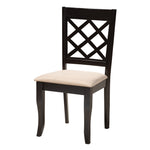 Load image into Gallery viewer, Baxton Studio Lexi Modern Beige Fabric And Dark Brown Finished Wood 5-Piece Dining Set
