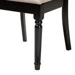 Load image into Gallery viewer, Baxton Studio Jessie Modern Sand Fabric And Dark Brown Finished Wood 5-Piece Dining Set
