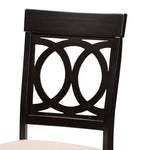 Load image into Gallery viewer, Baxton Studio Estelle Modern Beige Fabric And Dark Brown Finished Wood 5-Piece Dining Set
