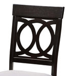 Load image into Gallery viewer, Baxton Studio Estelle Modern Grey Fabric And Dark Brown Finished Wood 5-Piece Dining Set
