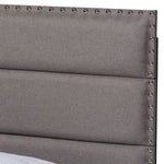 Load image into Gallery viewer, Baxton Studio Ansa Modern And Contemporary Grey Fabric Upholstered Twin Size Bed
