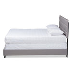 Load image into Gallery viewer, Baxton Studio Ansa Modern And Contemporary Grey Fabric Upholstered Full Size Bed
