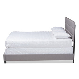 Baxton Studio Ansa Modern And Contemporary Grey Fabric Upholstered Full Size Bed