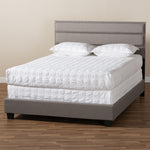 Load image into Gallery viewer, BAXTON STUDIO ANSA MODERN AND CONTEMPORARY GREY FABRIC UPHOLSTERED FULL SIZE BED
