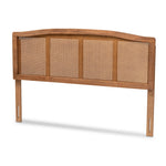 Load image into Gallery viewer, Baxton Studio Marieke Mid-Century Modern Finished Wood and Synthetic Rattan Headboard
