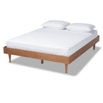 Load image into Gallery viewer, Baxton Studio Rina Mid-Century Modern Ash Wanut Finished Full Size Wood Bed Frame
