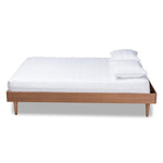 Load image into Gallery viewer, Baxton Studio Rina Mid-Century Modern Ash Wanut Finished Full Size Wood Bed Frame
