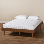 Load image into Gallery viewer, BAXTON STUDIO RINA MID-CENTURY MODERN ASH WANUT FINISHED FULL SIZE WOOD BED FRAME
