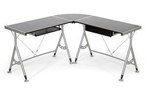 Baxton Studio Elburn L-Shaped Modern Computer Desk