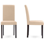 Load image into Gallery viewer, Baxton Studio Andrew Contemporary Espresso Wood Beige Fabric 5 Pc Dining Set
