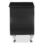 Load image into Gallery viewer, Baxton Studio Erin Modern And Contemporary Black Faux Leather Upholstered Nightstand
