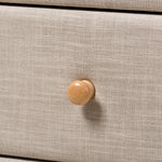 Load image into Gallery viewer, Baxton Studio Jonesy Mid-Century Beige Linen Upholstered 6-Drawer Dresser
