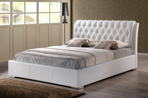 Bianca Modern Bed With Tufted Headboard - King Size, Queen Size, Full Size