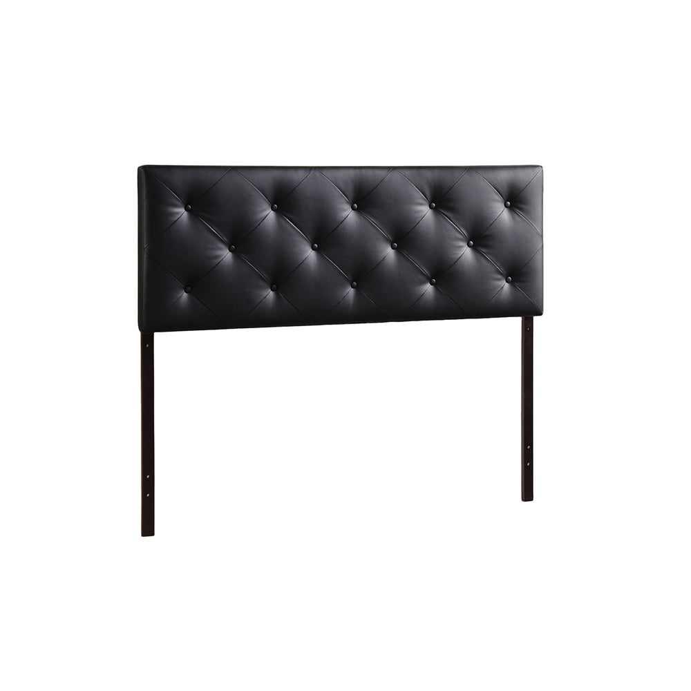 BAXTON STUDIO BEDFORD BLACK QUEEN SIZED HEADBOARD