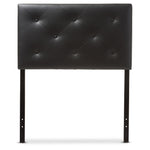 Load image into Gallery viewer, BAXTON STUDIO BALTIMORE MODERN AND CONTEMPORARY BLACK FAUX LEATHER UPHOLSTERED TWIN SIZE HEADBOARD
