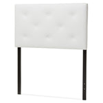 Load image into Gallery viewer, Baxton Studio Baltimore Modern And Contemporary White Faux Leather Upholstered Twin Size Headboard
