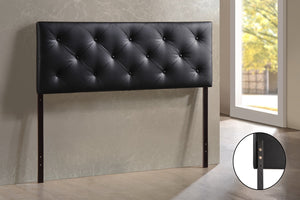 Baxton Studio Bedford Black Queen Sized Headboard