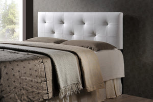 Baxton Studio Kirchem Upholstered White Queen-Sized Headboard