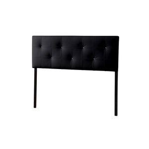 BAXTON STUDIO KIRCHEM UPHOLSTERED BLACK FULL SIZED HEADBOARD