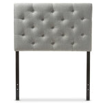 Load image into Gallery viewer, BAXTON STUDIO VIVIANA MODERN AND CONTEMPORARY GREY FABRIC UPHOLSTERED BUTTON-TUFTED TWIN SIZE HEADBOARD
