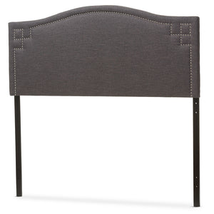 Baxton Studio Aubrey Modern And Contemporary Dark Grey Fabric Upholstered Full Size Headboard