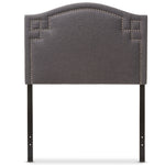 Load image into Gallery viewer, BAXTON STUDIO AUBREY MODERN AND CONTEMPORARY DARK GREY FABRIC UPHOLSTERED TWIN SIZE HEADBOARD
