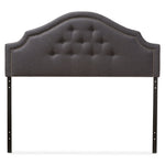 Load image into Gallery viewer, BAXTON STUDIO CORA MODERN AND CONTEMPORARY DARK GREY FABRIC UPHOLSTERED KING SIZE HEADBOARD
