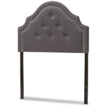 Load image into Gallery viewer, Baxton Studio Cora Modern And Contemporary Dark Grey Fabric Upholstered Twin Size Headboard
