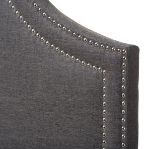 Baxton Studio Avignon Modern And Contemporary Dark Grey Fabric Upholstered Full Size Headboard