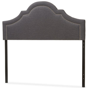 Baxton Studio Rita Modern And Contemporary Dark Grey Fabric Upholstered King Size Headboard