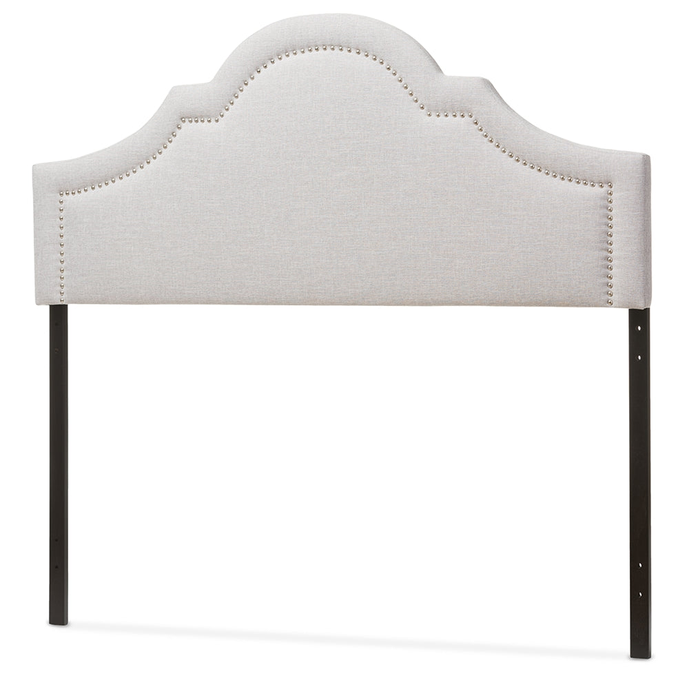 Baxton Studio Rita Modern And Contemporary Greyish Beige Fabric Upholstered King Size Headboard