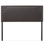 Load image into Gallery viewer, BAXTON STUDIO GENEVA MODERN AND CONTEMPORARY DARK GREY FABRIC UPHOLSTERED QUEEN SIZE HEADBOARD
